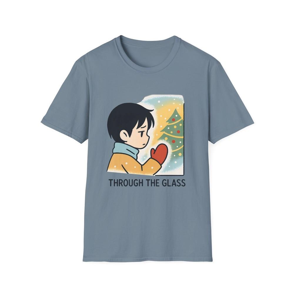 

Unisex Softstyle T-Shirt Child Window Christmas Scene Snow Winter Emotional 4XL