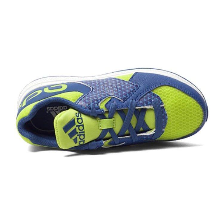 Adidas Bounce Series Comfortable Non-Slip Shock Absorbing Durable Low-Top Running Shoes Kids Running Shoes Blue Yellow AQ2918
