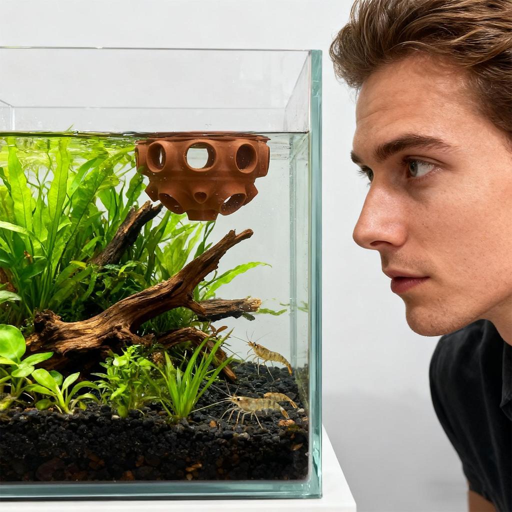 Aquarium Shrimp House Realistic Fish Tank Betta Habitat Fish And Shrimp Floating Shelters Aquarium Hiding Places Decorations