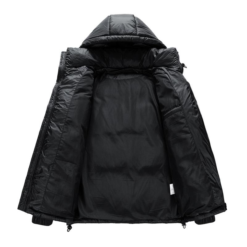 Winter Hooded Men's White Duck Down Coat Fashion Warm Down Jackets Casual Winter Men Thicken Winter Jacket