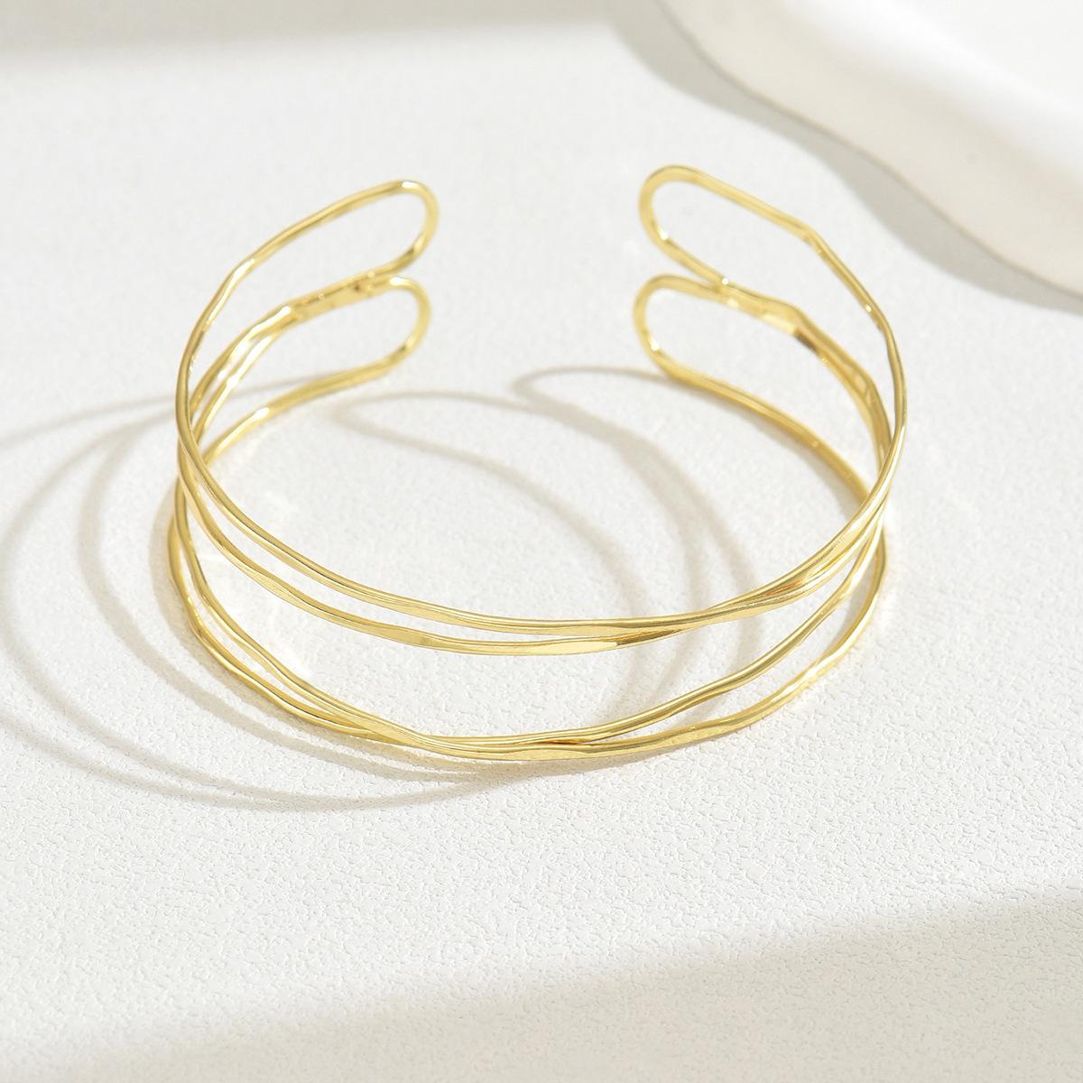 

Европейский и американский многослойный регулируемый браслет с перекрестным плетением: Минималистичный, Дизайн в стиле легкой роскоши