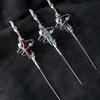 Dark Themed Earring Sweet Cool Ear Pin Comfortable Piercing Alloy Ear Studs Stylish Accessories for Parties and Event