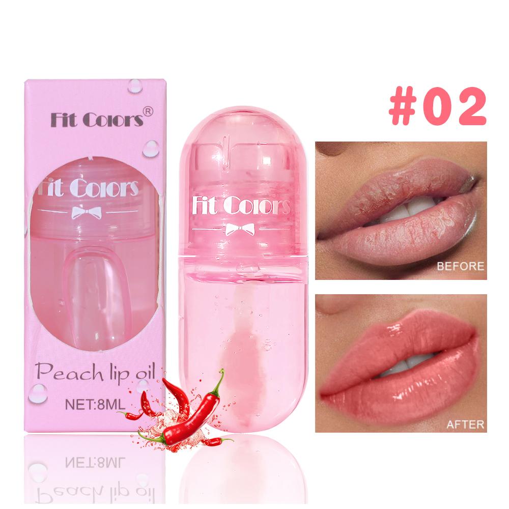 Hydratační lesk na rty Zvětšující měnící barvu Kapsle na rty Hydratační Dlouhotrvající Přírodní šťavnaté rty Make-up