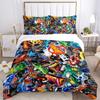 Hot Wheels Bedding 3 Piece Set HD Print Duvet Cover Pillowcases for Teens Adult Bedroom Decoration Christmas Gift