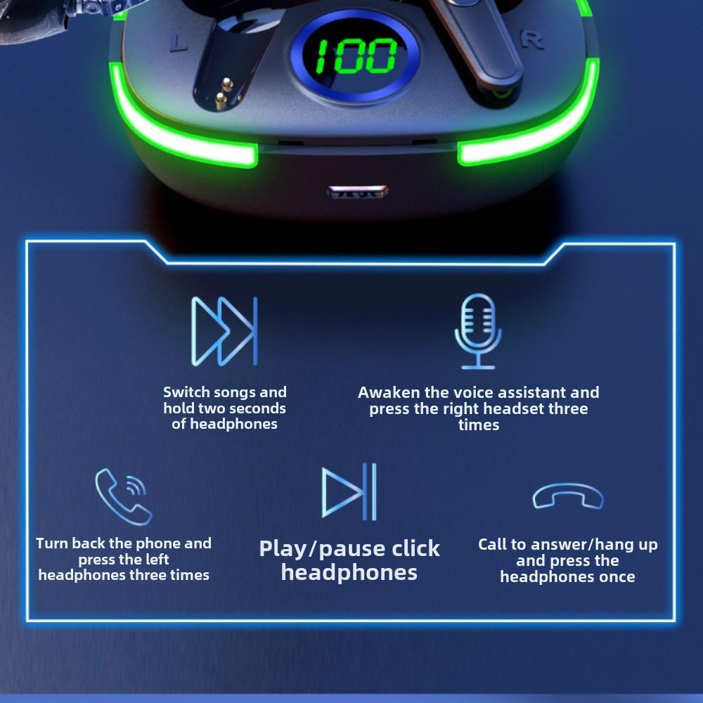 Casque Bluetooth Casque de sport à faible consommation et longue durée Casque antibruit