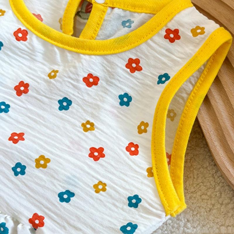 Fashion Printed Sleeveless Girls Dress Newborn Princess Dress Baby Girls Clothes Baby Girl Leisure Dress Baby Clothing