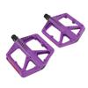 Bike Pedal Boron Steel Axle Nylon Fiber Non Slip Toothed Nail Design Road Bike Flat Pedal Purple