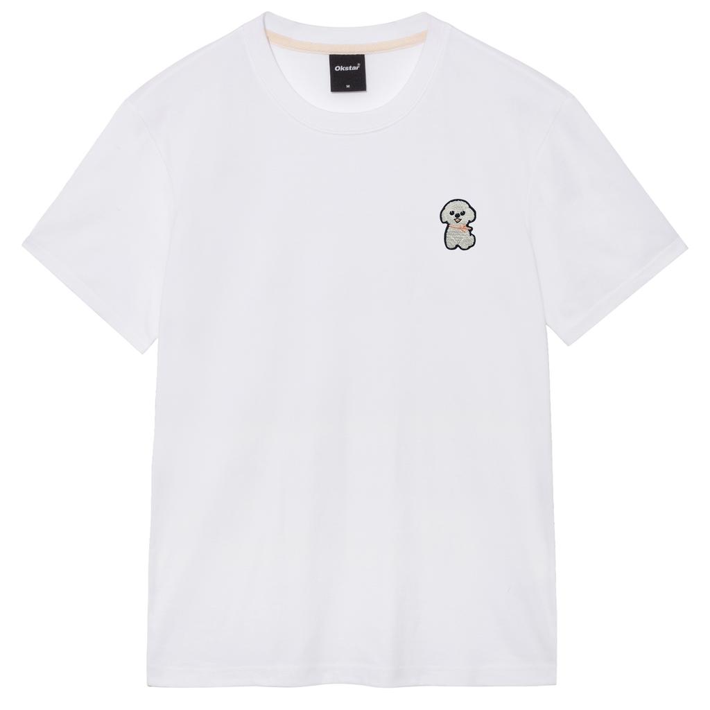 OKSTAR Pposongmung Embroidered Short Sleeve T-Shirt (D Type)