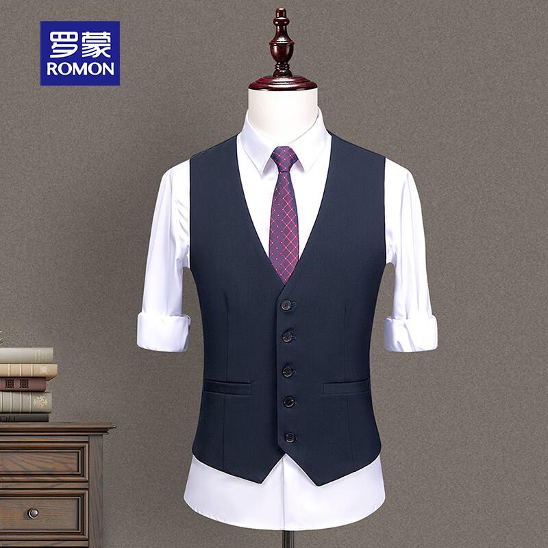 

ROMON Мужской приталенный формальный жилет 5XL