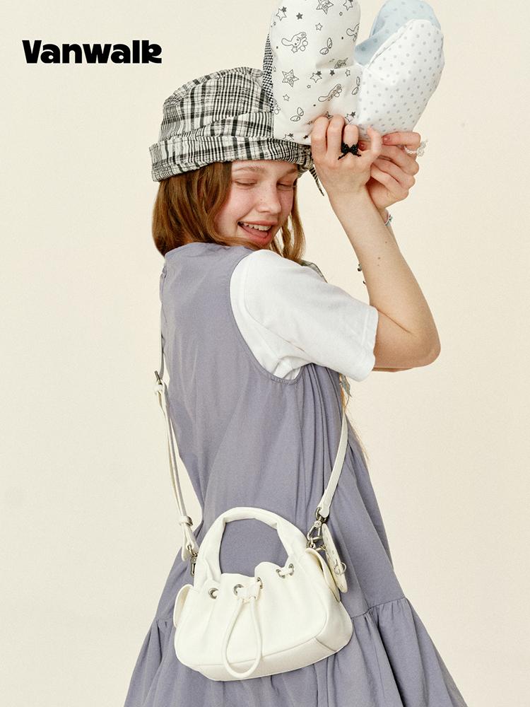 Vanwalk Mochi Leather Tote Bag [White]