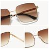 Single beam metal frame sunglasses fashionable versatile sunscreen sunglasses men's outdoor fishing cycling women's sunglasses
