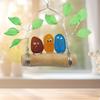 Colorful Bird Perch Seaglass Decoration Handmade Sea Glass Multicolor Bird on Branch Wall Art Sea Glass Artwork Wall Hanging Ornament