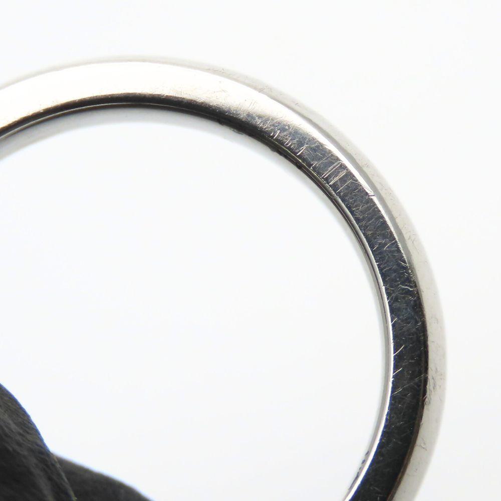 Used TIFFANY&Co. Ring Stacking Band Elsa Peretti EU#49 Silver925/Ruby 2.6g Silver