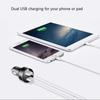 Auto Dual USB Auto Zigarettenanzünder 5V 3.1A Stromanschluss Schnellladeadapter mit LED-Anzeige für Telefone Kameras PC