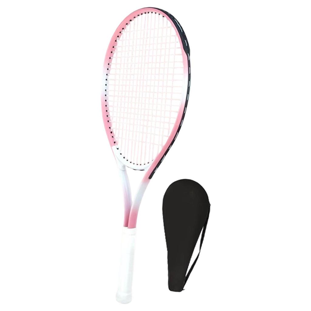 Tennis Racket Women Men Equipment Portable Practical Comfortable Grip Pink