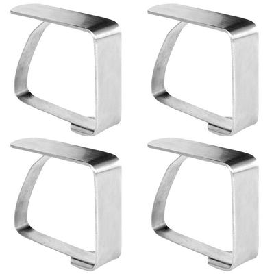 4x Steel Metal Clips Holder Clamp for Tablecloth, Oilcloth, Table Top