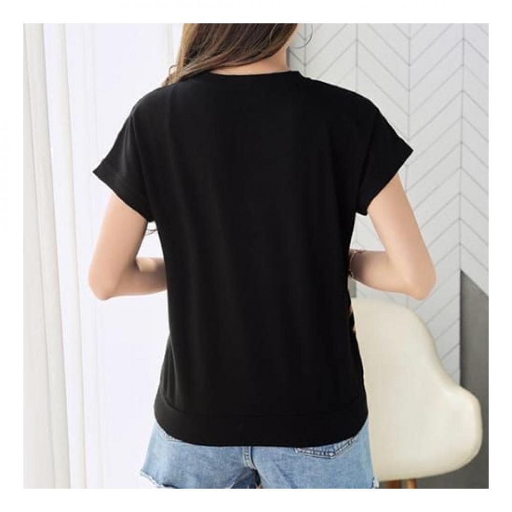 Navava NT1606 STripe Round Neck ShorT Sleeve T shirT