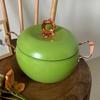 Double Ear Stew Pot,Large Capacity Non-Stick Cooking Pot, 8L, Fine Iron,  Home Health Pot, Apple, New
