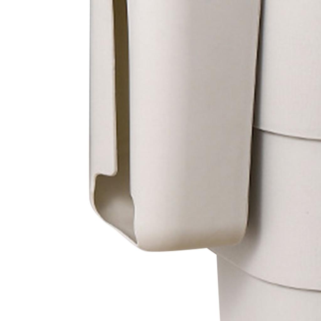 Hanging Trash Can with Lid Large Capacity Wall Mounted Garbage Can for Kitchen Cabinet Bathroom Light Gray