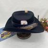 Wollhut Cowboyhut Alter Retro Jazz Zylinder Herbst und Winter Filzhut