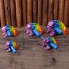 1Pc Colored Thailand Frog Wood Hand-Carved Ornament Toad Creative Vocal Toy Solid Wood Toad Craft Musical Instrument Home Office