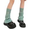 Girl Lolitas Leg Warmers Y2K Destroyed Knitted Flared Leg Sleeve Goth Baggy Cuffs Ankle Heap Socks JK Uniform Foot Cover