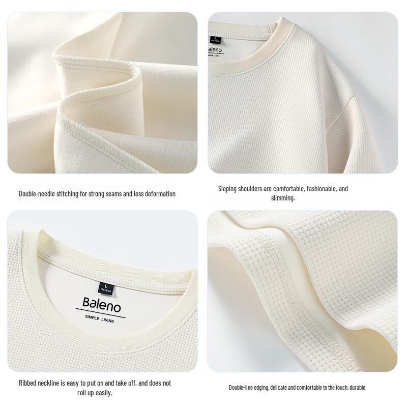 Baleno Men's Waffle Knit Long-Sleeve T-Shirt