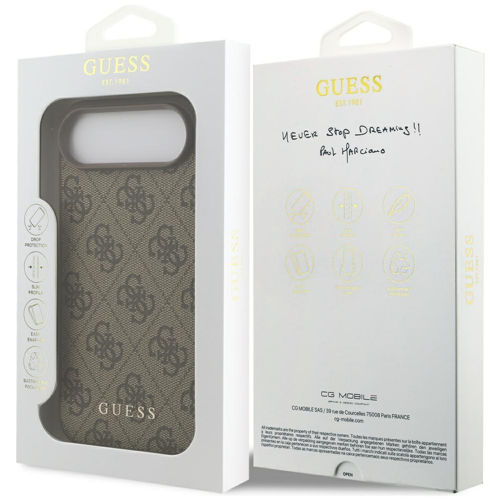 Guess 4G Classic Case for iPhone Air Brown