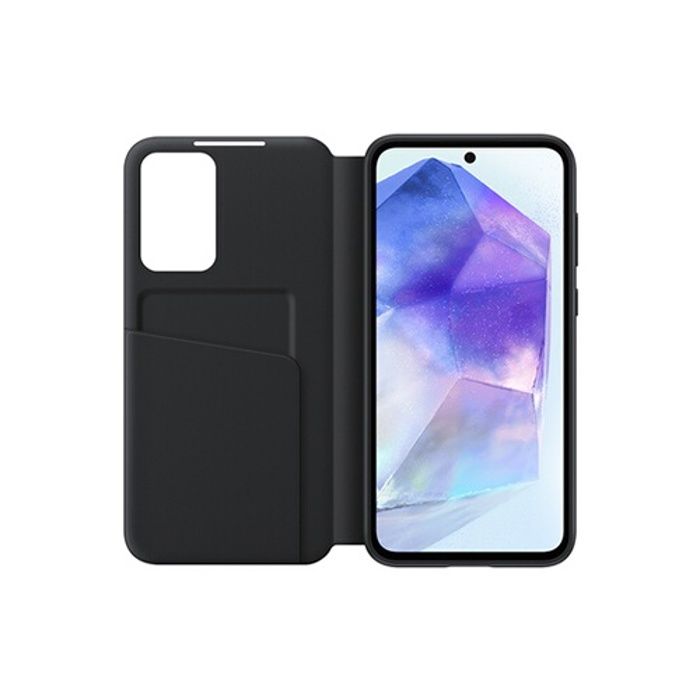 Smart S View Folio Case Cover for Samsung Galaxy A55 5g Black