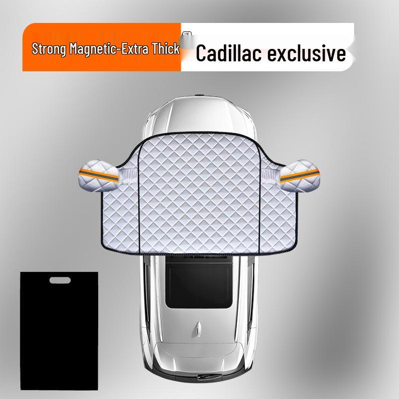 

2024 Новый Универсальный Зимний Чехол для Автомобиля - Толстый, Пыленепроницаемый, Дизайн Половинного Покрытия