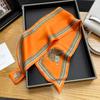Retro Print Skinny Silk Scarfs Women Office Foulard Neckerchief Handle Bag Ribbons Soft Satin Neck Ties Female Hairband Gift