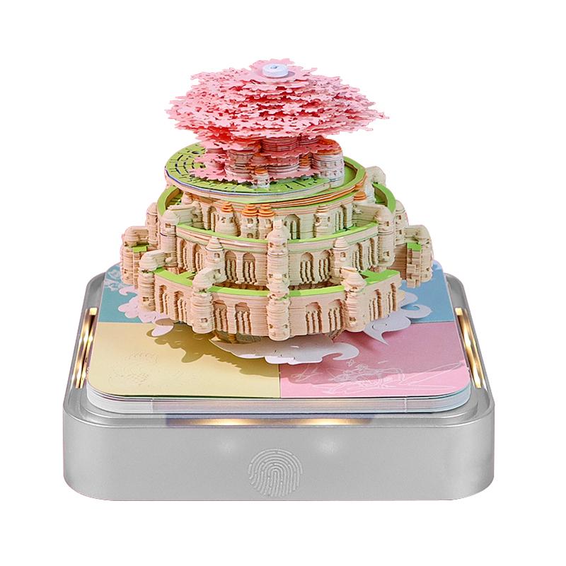Desk Calendar Custom 365 Days Memo Pad Sakura Carousel Loose Leaf Sticky Note Notepad Valentine's Day Christmas Halloween Gift