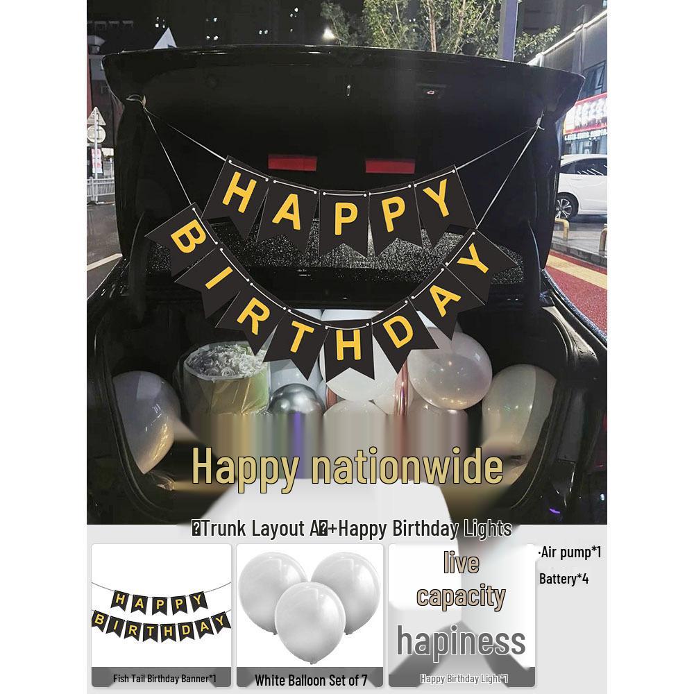 Elegant Birthday Decorations for Men: Number Balloons and High-Class Atmosphere for Husband or Boyfriend's Surprise Party.