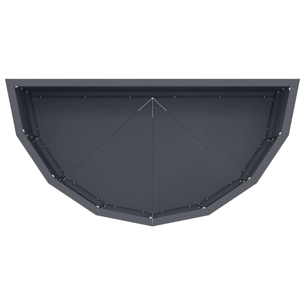Planter Anthracite 60 X 30 X 35 Cm Steel