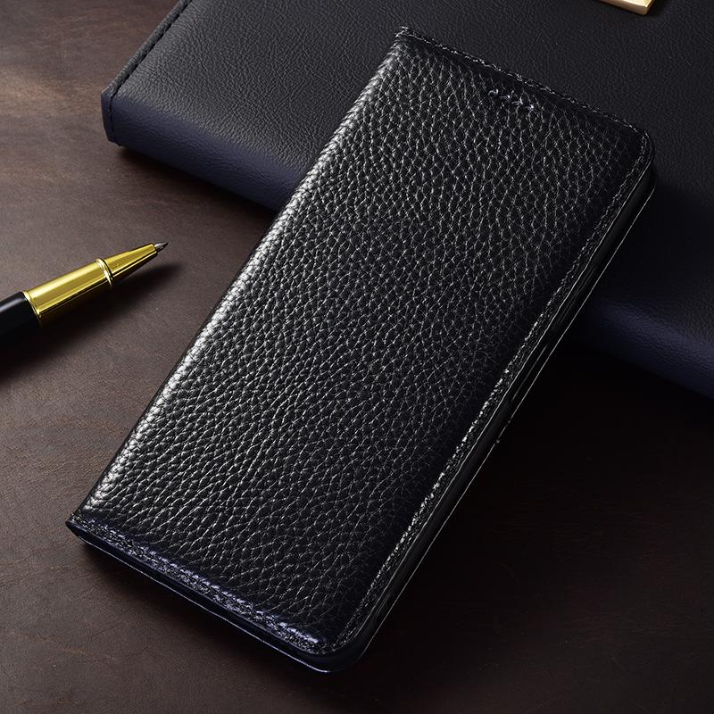 

Шкіряний чохол-книжка з лічі для Xiaomi Poco X3 X4 X5 X6 X7 F4 F5 F6 F7 M3 M4 M5 M5S M6 M7 Plus Pro Ultra Poco F1&Genuine Leather чорний