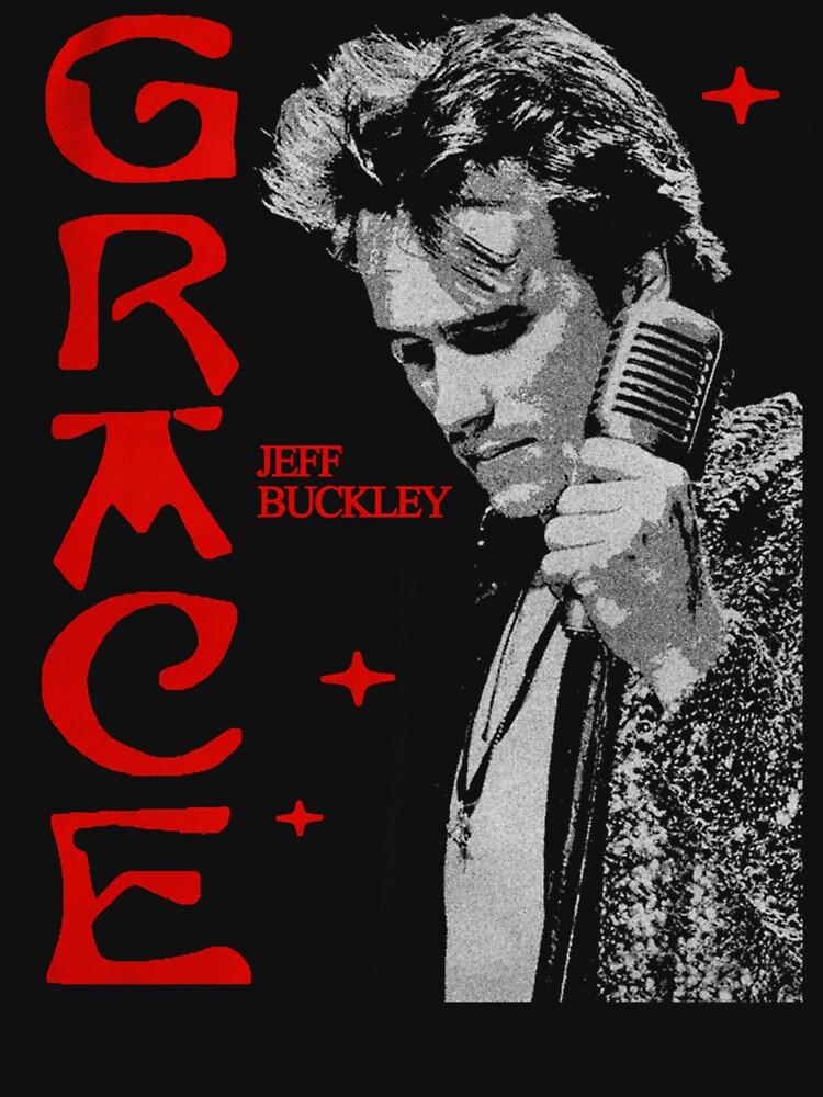 Jeff Buckley Jeff Buckley Grace Red And Black Poster Classic T-Shirt