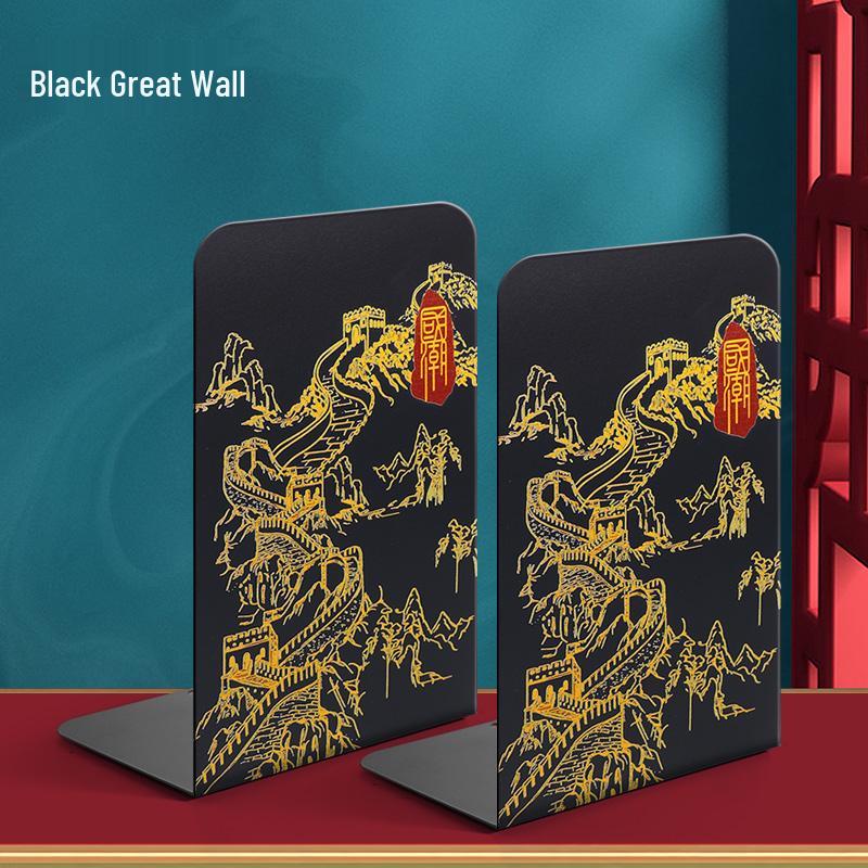 Retractable Desktop Book Holder and Folding Bookshelf with Pen Holder