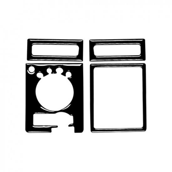 Glossy Piano Black Headlight Switch Air Vent Cover For RAM 1500 2500 3500 13-18