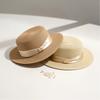 French Flat-top Sun-protective Straw Hat for Women, High-end Summer Sun Hat, Internet-famous Straw Woven Wide-brim Fresh Hat