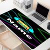 Custom Name Personalized Geometry Dash Pattern Mousepad, Laptop PC Desk Mat, Decorative Desk Mat for Home Keyboard Pad Gift