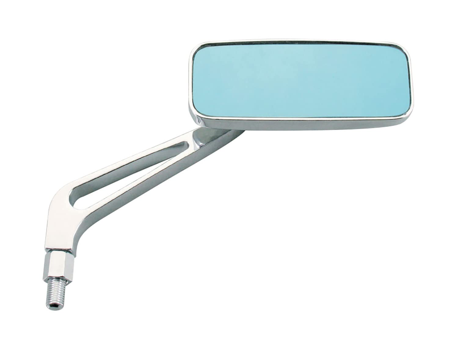 

KITACO Square Mirror (Plated/Slim Type) with Blue Mirror, Sold Single (Same Size for Left and Right), Aluminum, Universal Fit, 675-0300022