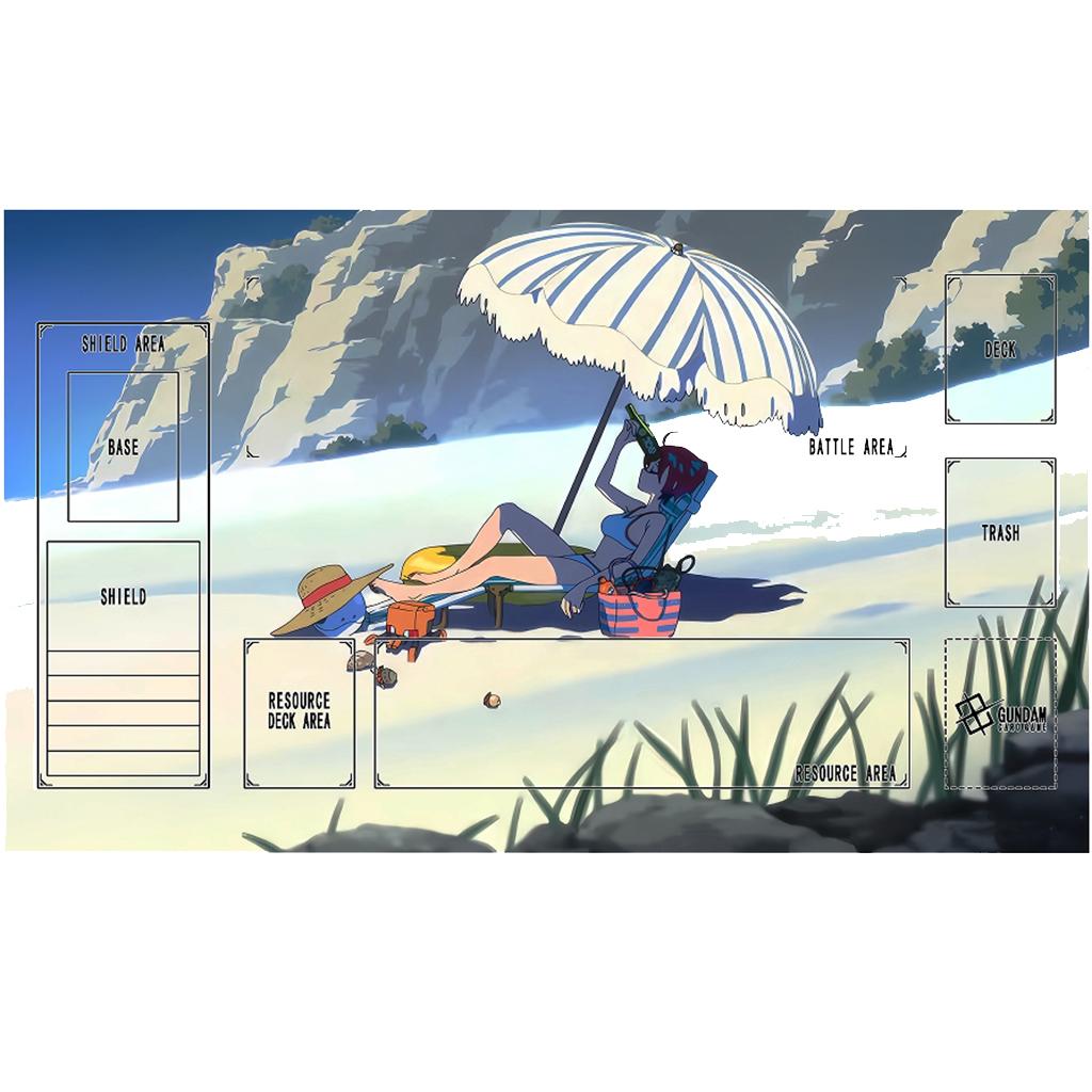 Gundam Playmat Self Made The Witch From Mercury Rubber Anti-slip GCG Battle Card Mat Anime Gift