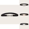 Fashion Slim Metal Belt For Women With Elastic Waistband Dress Accessory For Summer