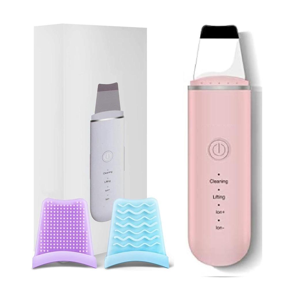 Skin Scrubber Face Spatula, Skin Spatula Pore Cleaner Blackhead Remover Tools for Facial Deep Cleansing-4 Modes, White