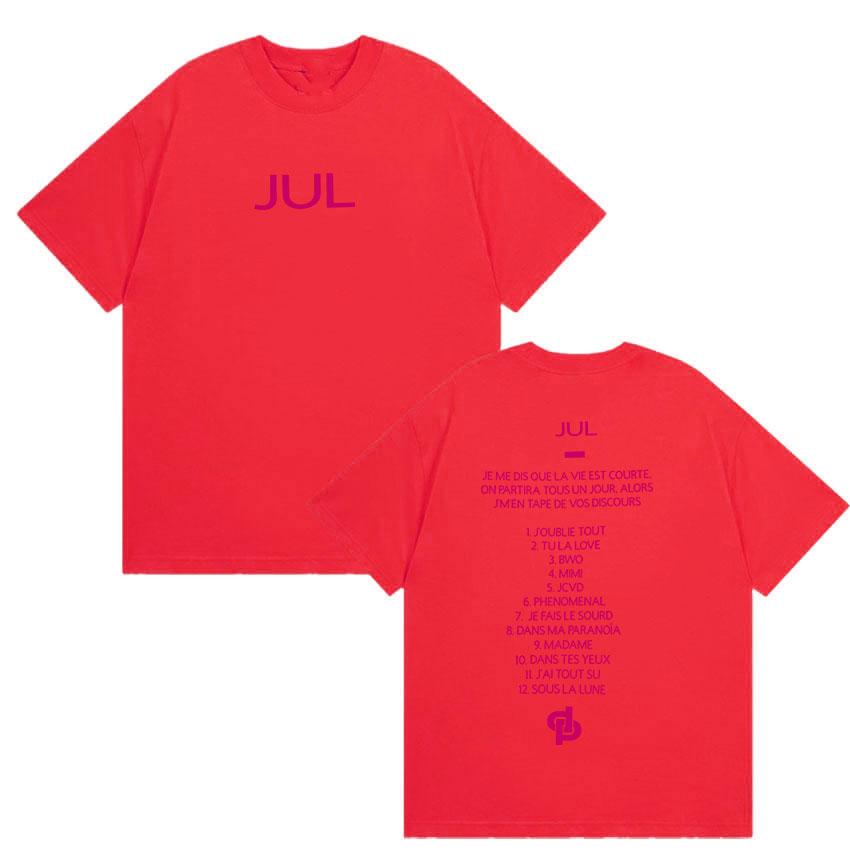New Album Jul Double Sided Print Tshirt UNISEX Women Vintage Harajuku Oversized YK Tshirts Summer Clothing Cotton Tops