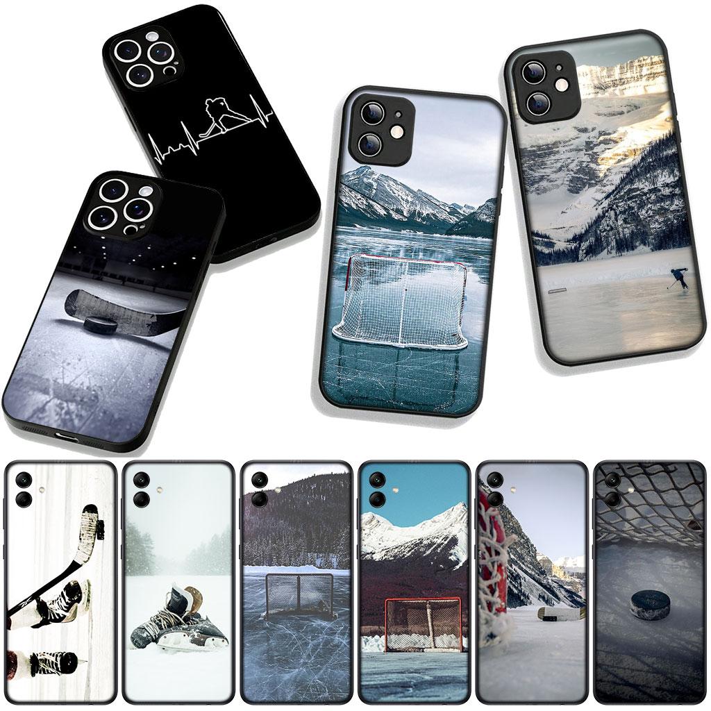 Cover for Samsung Galaxy A36 A17 A26 A07 A35 A54 A53 A13 A33 A34 S8 S9 S20 S21 FE S10 Plus Phone Case Ice Hockey
