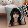 Elegant Korean Beautiful Singer KKarina Cushion Cover Throw Pillow Cover Hidden Button Durable Polyester Chair Cushion