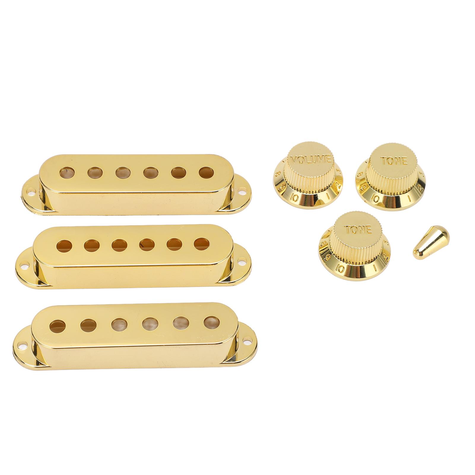 

3 шт. гитарные крышки звукоснимателей ручки 6 отверстий золотые гитарные переключатели наконечники набор ручек тона