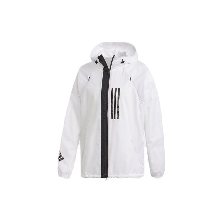 adidas W.D.N Jacket Fleece-Lined Running Hoody Windbreaker Hoodie White Men s DZ0054 XL