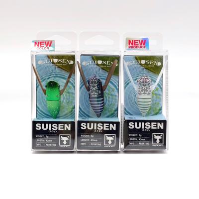 JACKALL SUISEN Topwater Lure Set 3pcs Hanamuguri Silhouette Nanahikari Uka Zemi Floating Bass Fishing Japan